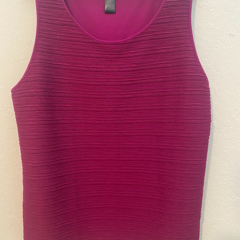 Ann Taylor, XL, Sleeveless Tank, Raspberry, Wear to Work